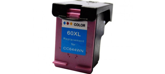 HP 60XL (CC644WN) Tricolor High Yield Remanufactured Inkjet Cartridge